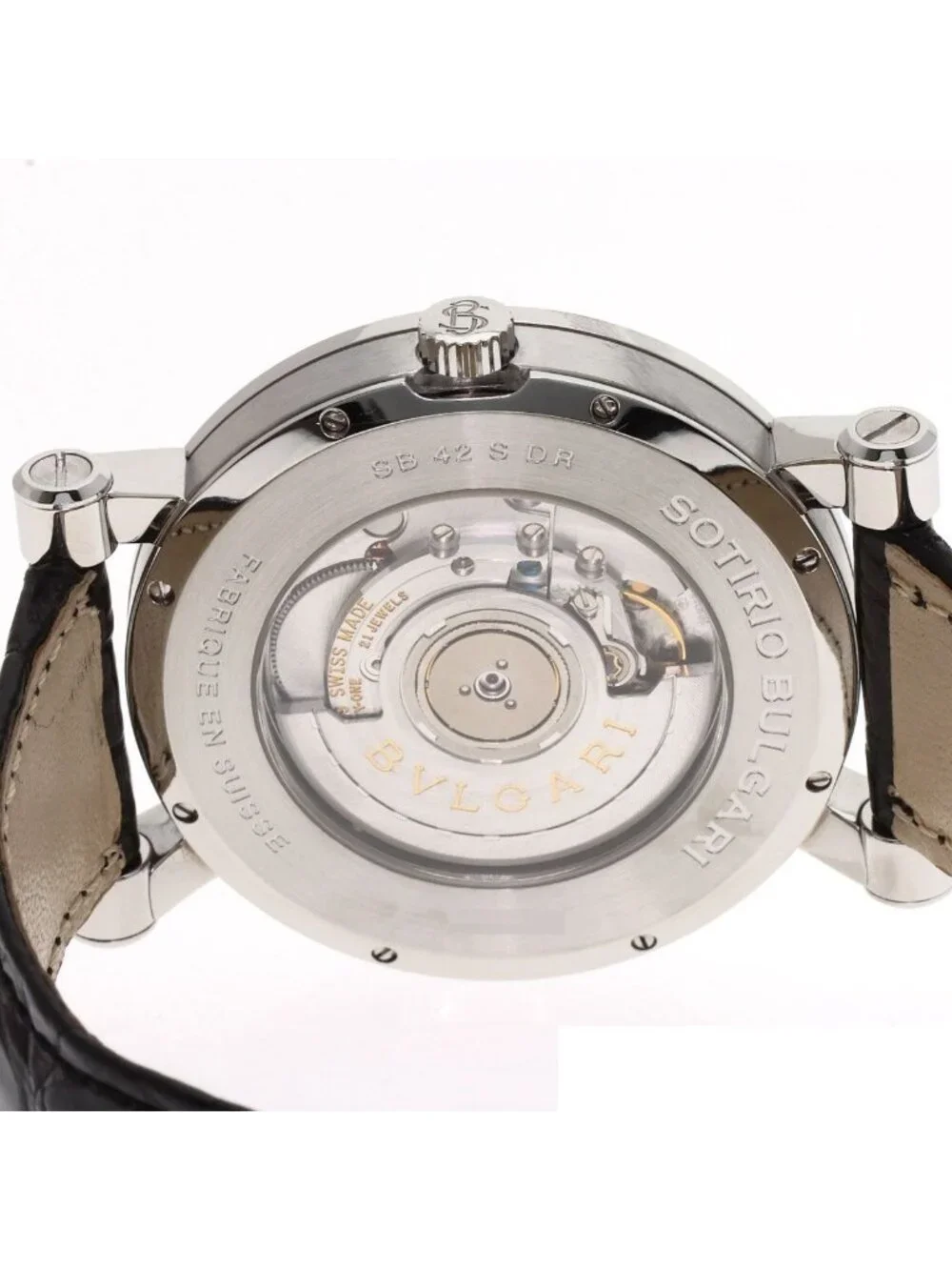 Bvlgari Sotirio Watch SS Leather